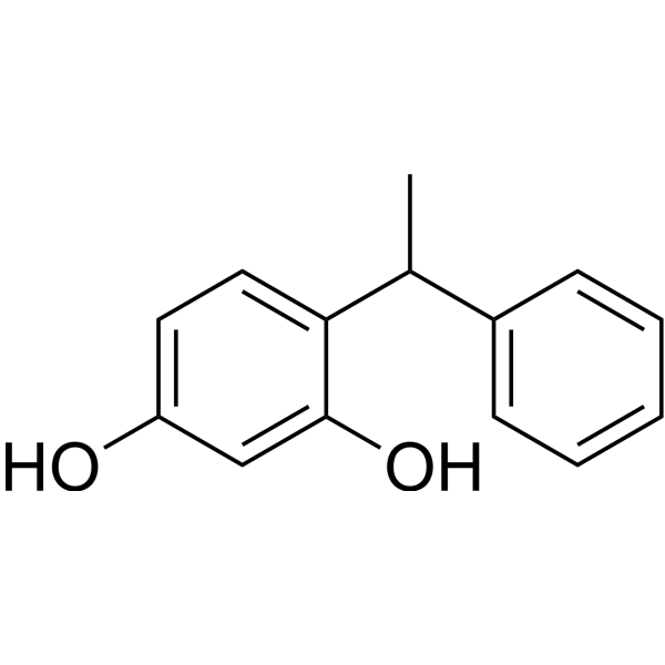 4-(1-Phenylethyl)resorcinol Chemical Structure