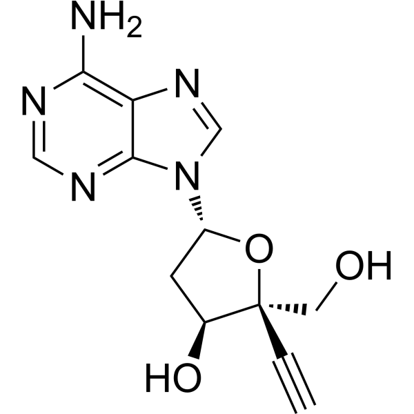 4'-Ethynyl-2'-deoxyadenosine Chemical Structure