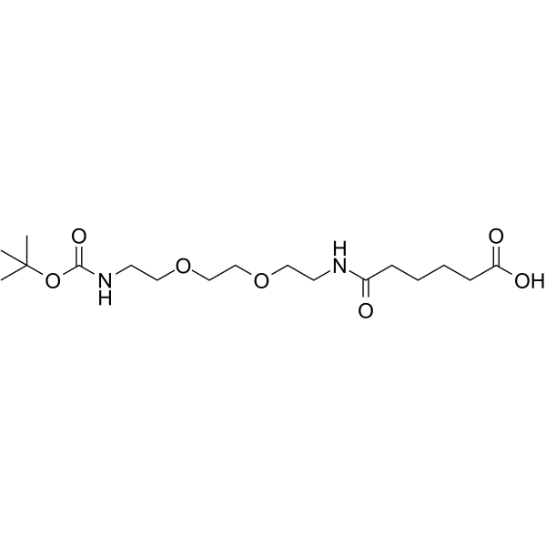 Boc-NH-PEG2-<em>C</em>2-amido-<em>C</em>4-acid