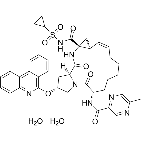 Paritaprevir dihydrate Chemical Structure