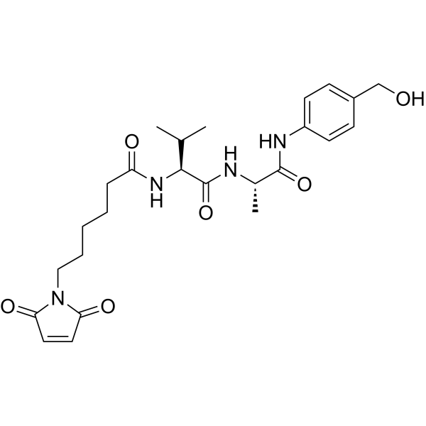 Mc-​Val-​Ala-​PAB Chemical Structure