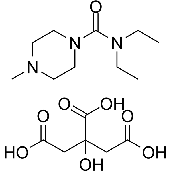 Diethylcarbamazine citrate Chemical Structure