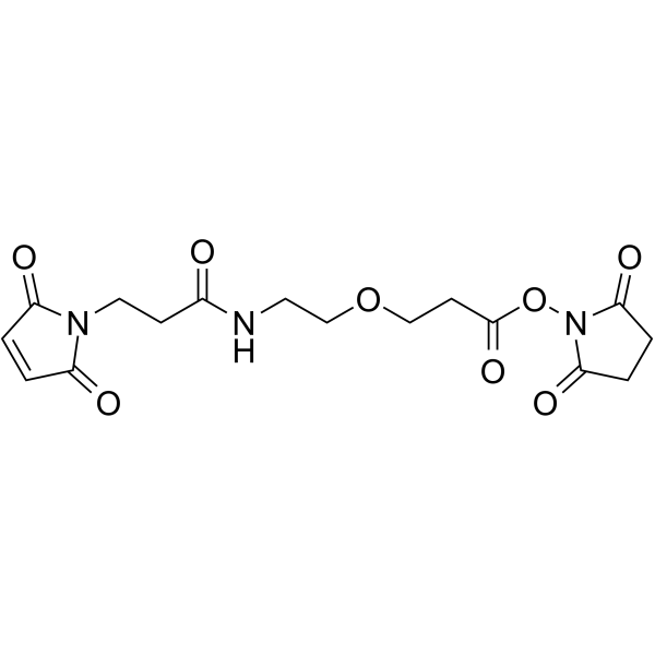 Mal-amido-PEG1-C2-​NHS ester Chemical Structure