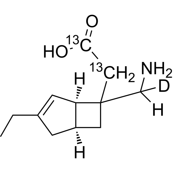 Mirogabalin-13<em>C</em>2,d1 (Mixture of Diastereomers)