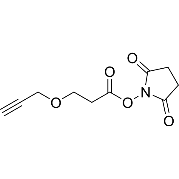 Propargyl-PEG1-NHS ester Chemical Structure