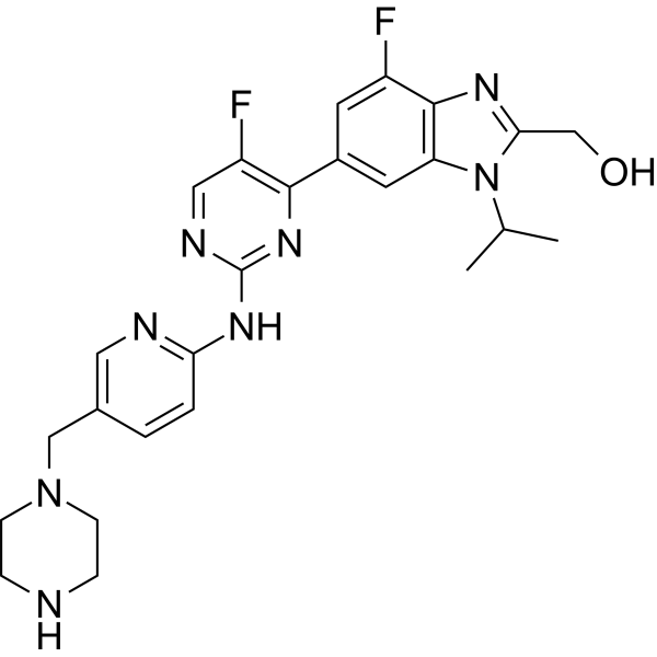 Abemaciclib metabolite <em>M</em>18