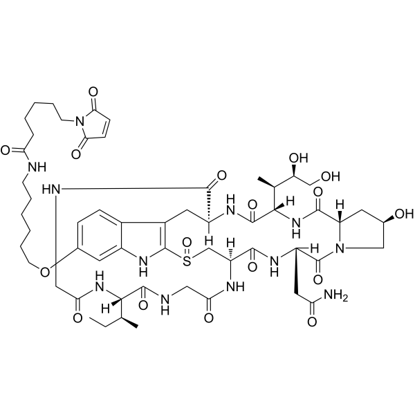 Mal-C6-α-Amanitin Chemical Structure