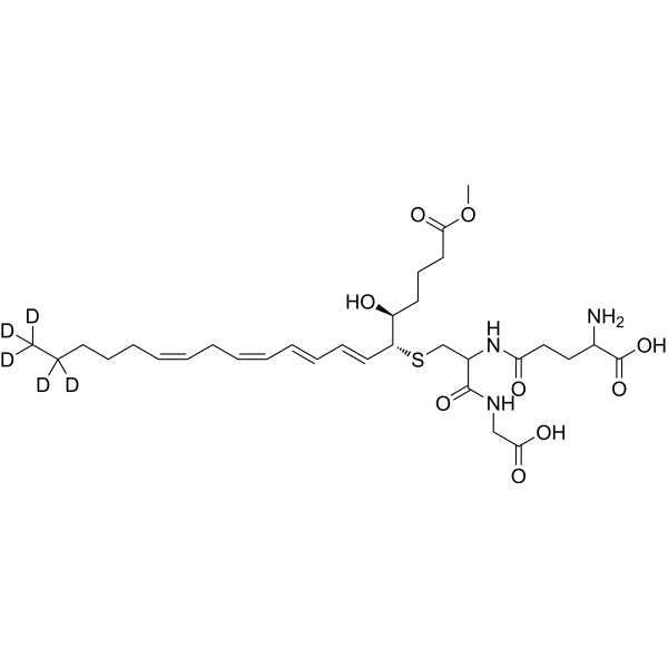 Leukotriene C4-d<sub>5</sub> methyl ester Chemical Structure