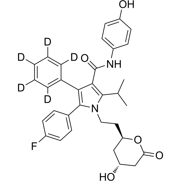 4-Hydroxy Atorvastatin lactone-d<sub>5</sub> Chemical Structure