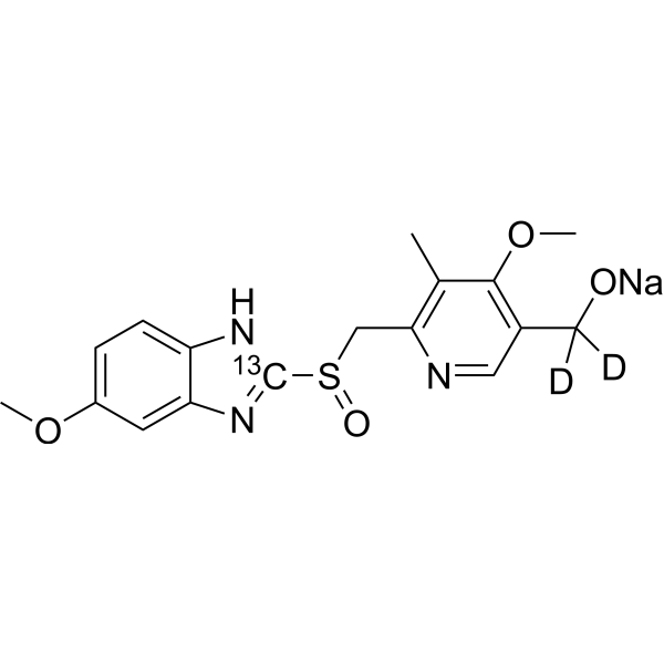 <em>5</em>-Hydroxyomeprazole-13C,d2 sodium