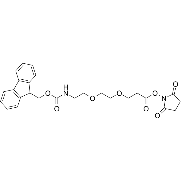 Fmoc-PEG2-C2-NHS ester Chemical Structure