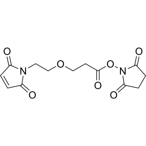 Mal-PEG1-NHS ester Chemical Structure