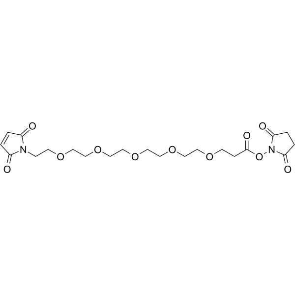 Mal-PEG5-NHS ester Chemical Structure