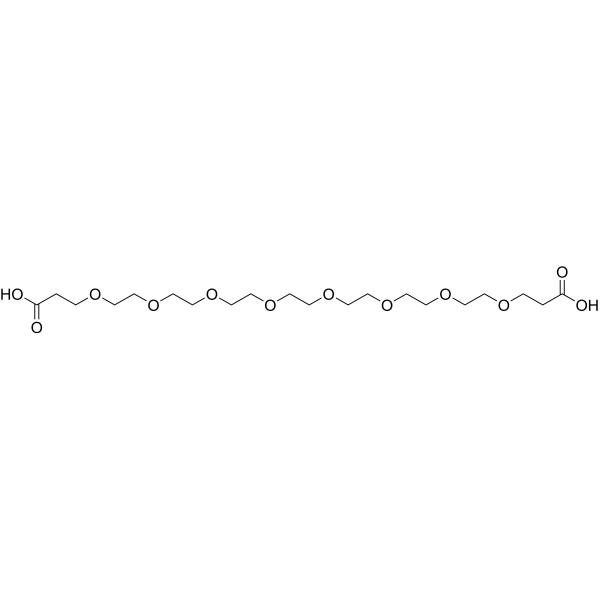 Bis-PEG8-acid Chemical Structure