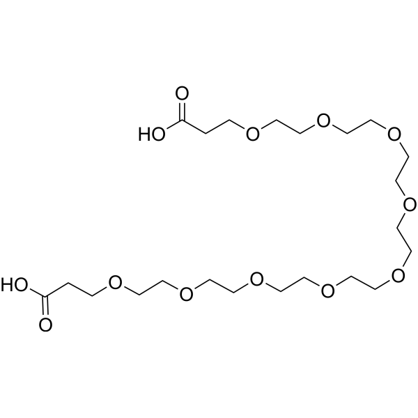 Bis-PEG9-acid Chemical Structure