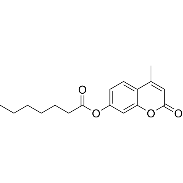 4-Methylumbelliferyl heptanoate Chemical Structure