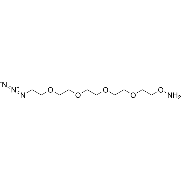 Aminooxy-PEG4-azide Chemical Structure
