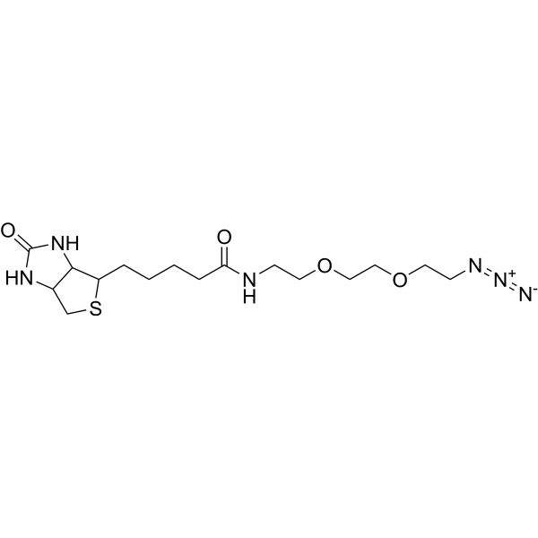 Biotin-PEG2-azide Chemical Structure