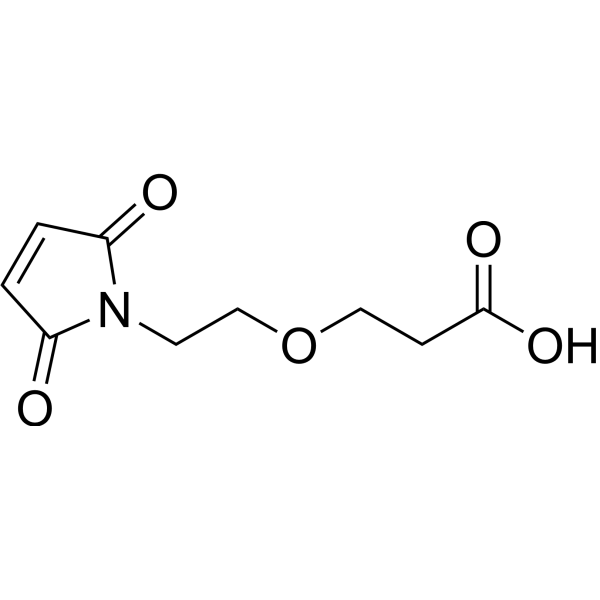 Mal-PEG1-acid Chemical Structure