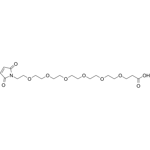 Mal-PEG6-acid Chemical Structure