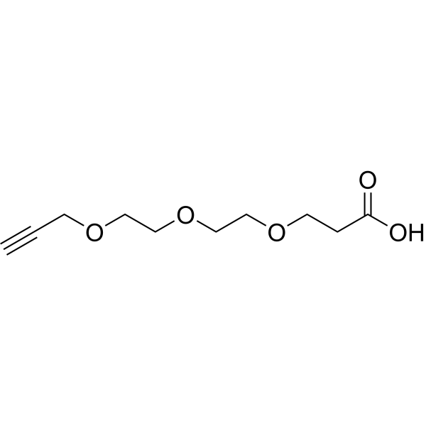 Propargyl-PEG3-acid Chemical Structure