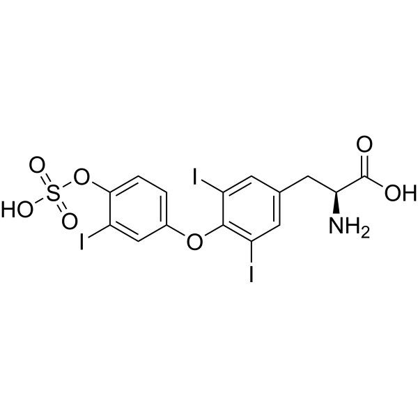 Triiodothyronine sulfate Chemical Structure