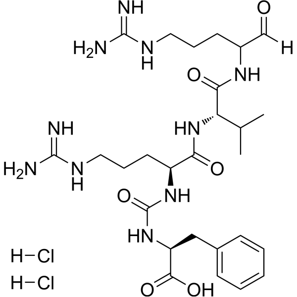 Antipain dihydrochloride Chemical Structure