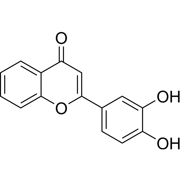 3',4'-Dihydroxyflavone Chemical Structure