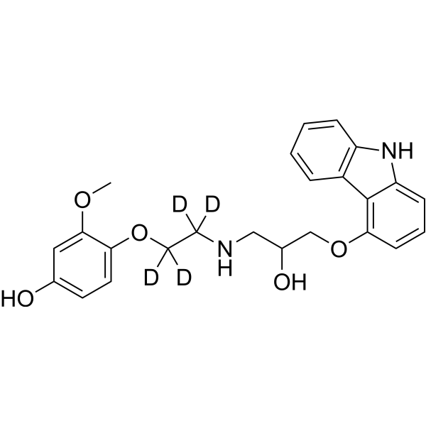 <em>Carvedilol</em> metabolite 4-Hydroxyphenyl <em>Carvedilol</em>-d4