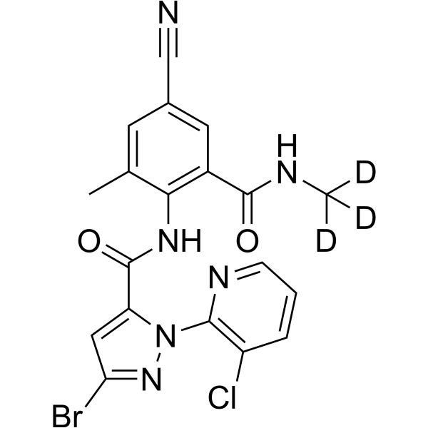 Cyantraniliprole-d<sub>3</sub> Chemical Structure