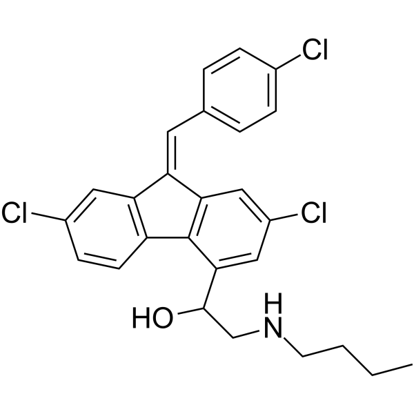 Desbutyl Lumefantrine Chemical Structure