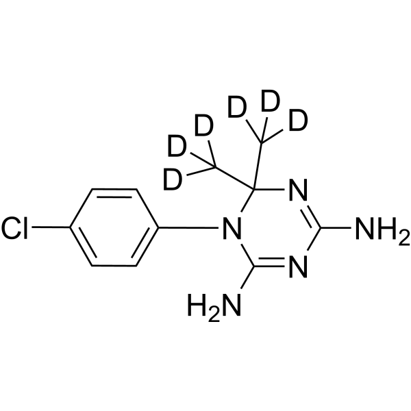 Cycloguanil-d<sub>6</sub> Chemical Structure