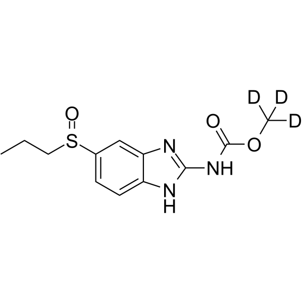 Albendazole sulfoxide-d<sub>3</sub> Chemical Structure