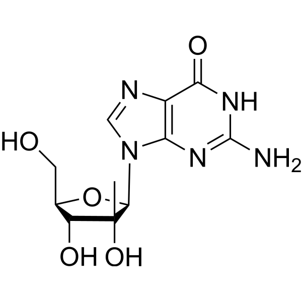 2'-C-Methylguanosine Chemical Structure