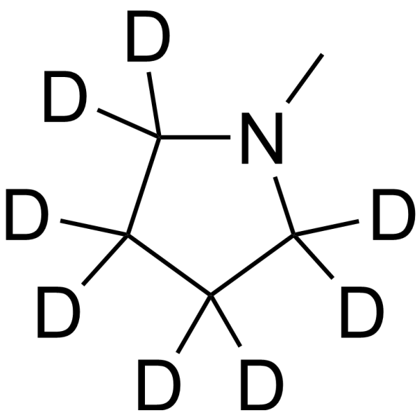 1-Methylpyrrolidine-d<sub>8</sub> Chemical Structure