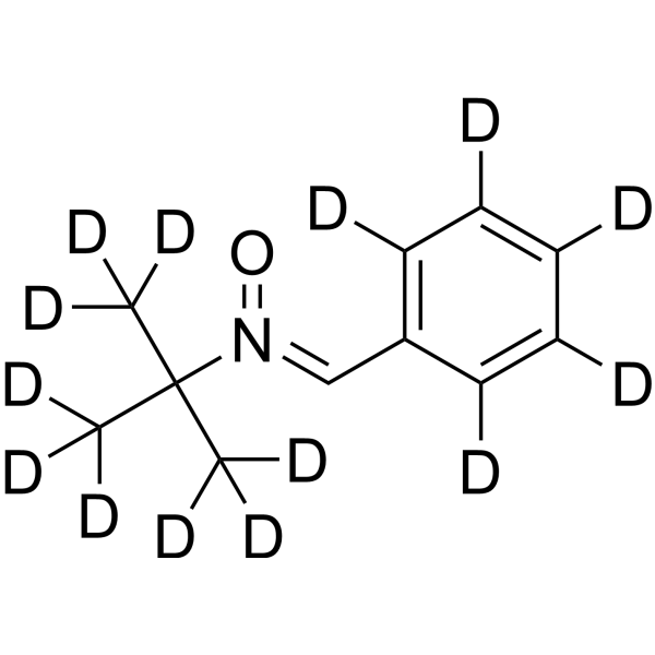 N-tert-Butyl-α-phenylnitrone-d<sub>14</sub> Chemical Structure