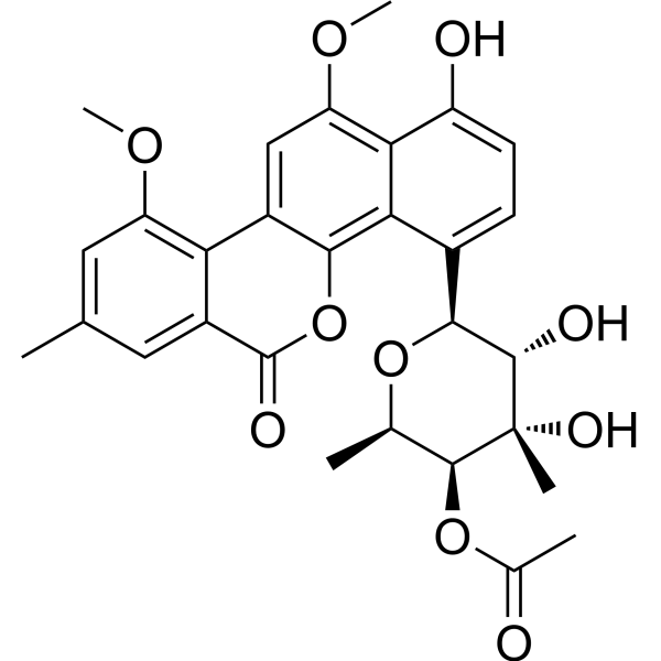 4'-Acetyl-chrysomycin B Chemical Structure
