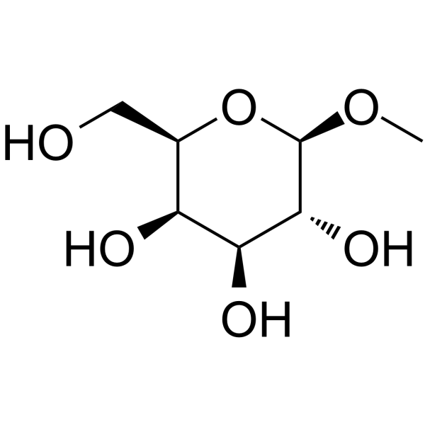 Methyl β-D-Galactopyranoside Chemical Structure