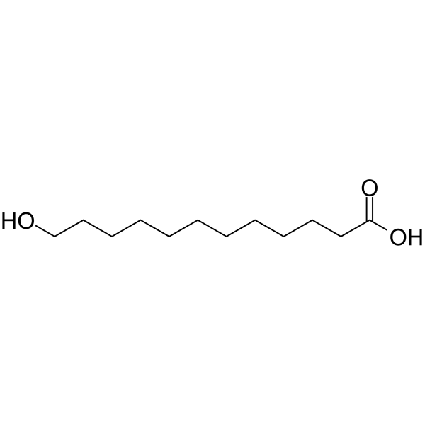 12-Hydroxydodecanoic acid Chemical Structure
