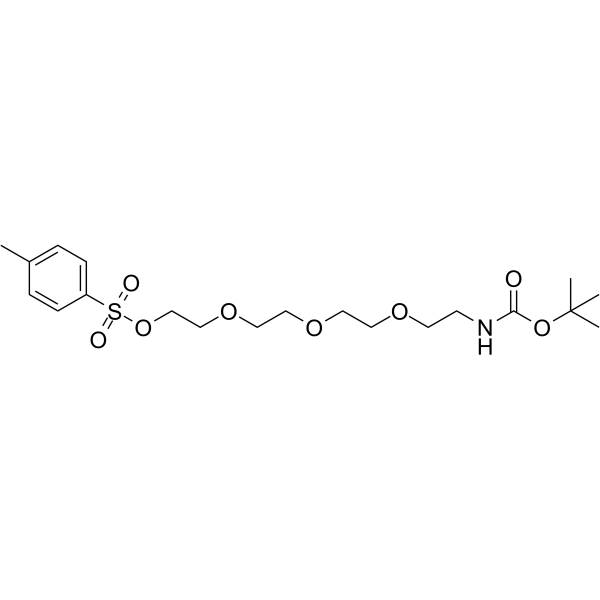 Tos-PEG4-NH-Boc Chemical Structure