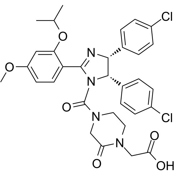 (4R,5S)-Nutlin carboxylic acid Chemical Structure