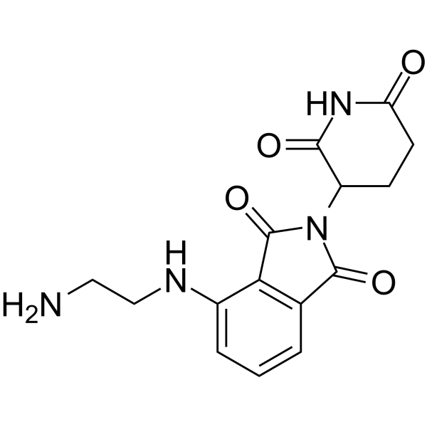 Pomalidomide-C2-NH2 Chemical Structure
