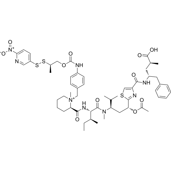 Nitro-PDS-Tubulysin M Chemical Structure