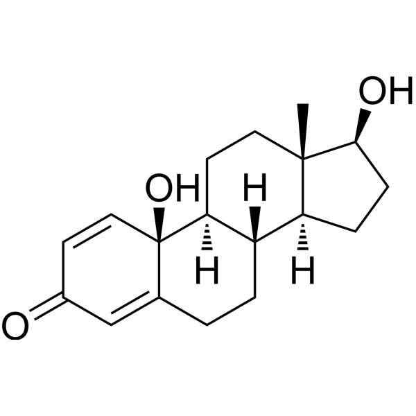 10β,17β-dihydroxyestra-1,4-dien-3-one Chemical Structure