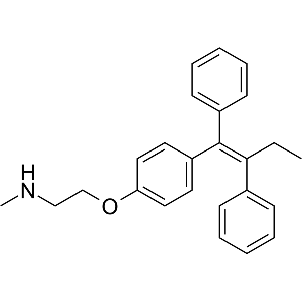 N-Desmethyltamoxifen Chemical Structure