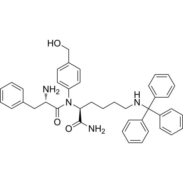 Phe-Lys(Trt)-PAB Chemical Structure