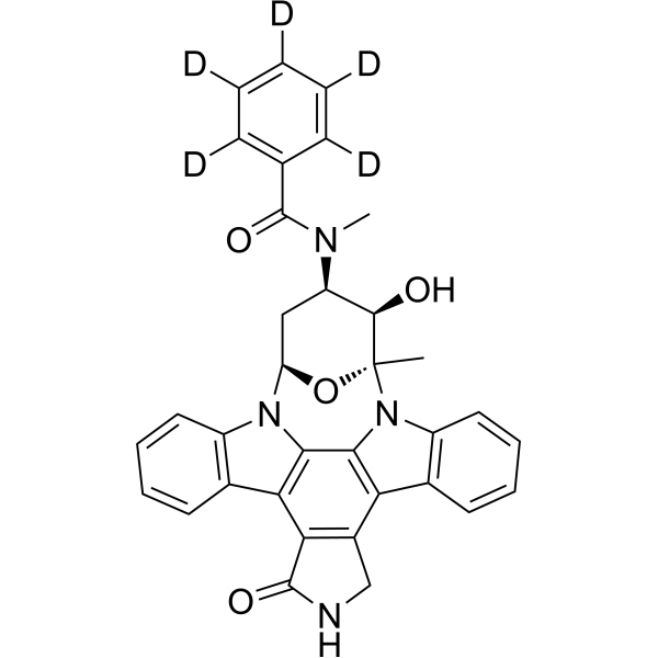 O-Desmethyl Midostaurin-d<sub>5</sub> Chemical Structure