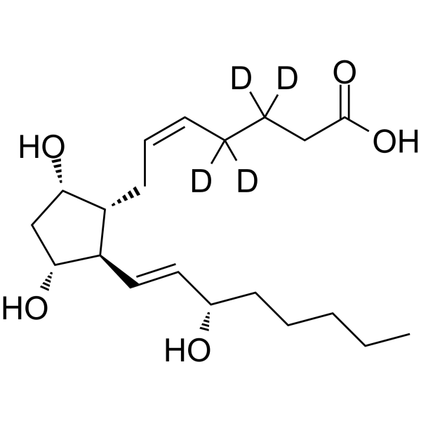 Dinoprost-d<sub>4</sub> Chemical Structure