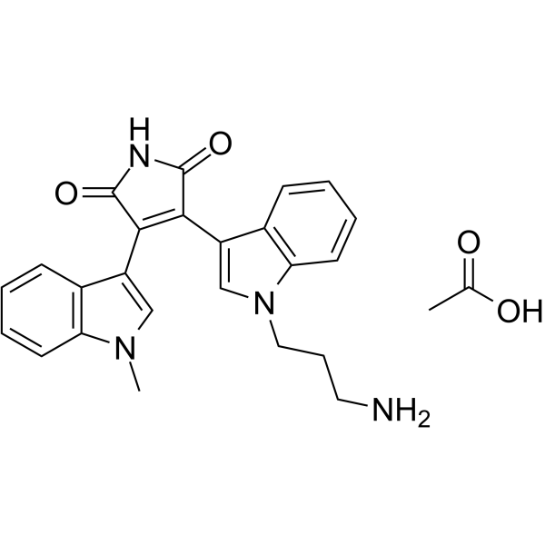 Bisindolylmaleimide VIII acetate Chemical Structure