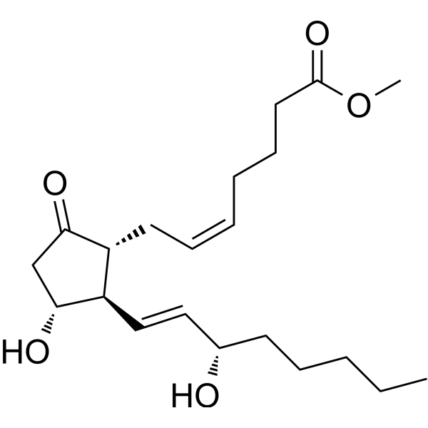 Prostaglandin E2 methyl ester Chemical Structure